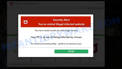 mcafee warnung fake|McAfee Virus Pop.